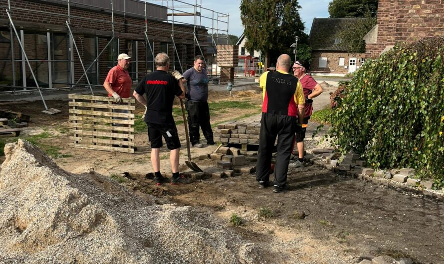 Bei einer Wahnsinnshitze am Werke!